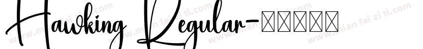 Hawking Regular字体转换